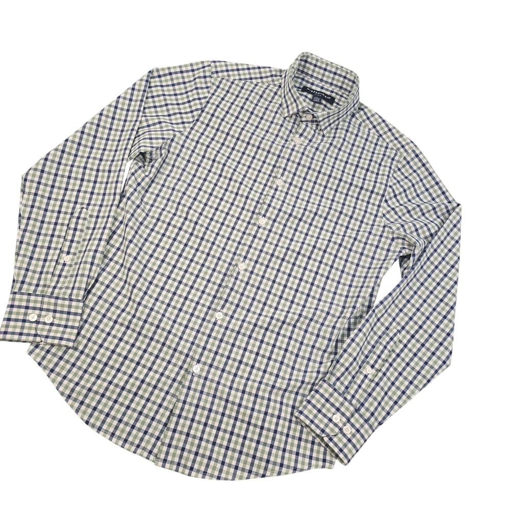 Mizzen+Main Leeward Trim Fit No Tuck Shirt Mens Small Gingham 1WS-0887 - Picture 3 of 10